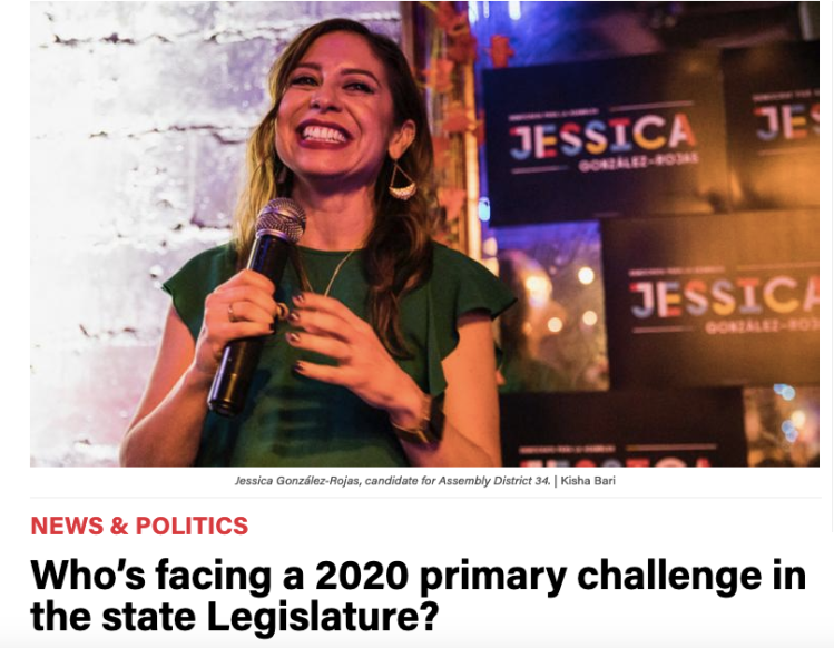 Who's facing a 2020 primary challenge in the state legislature?